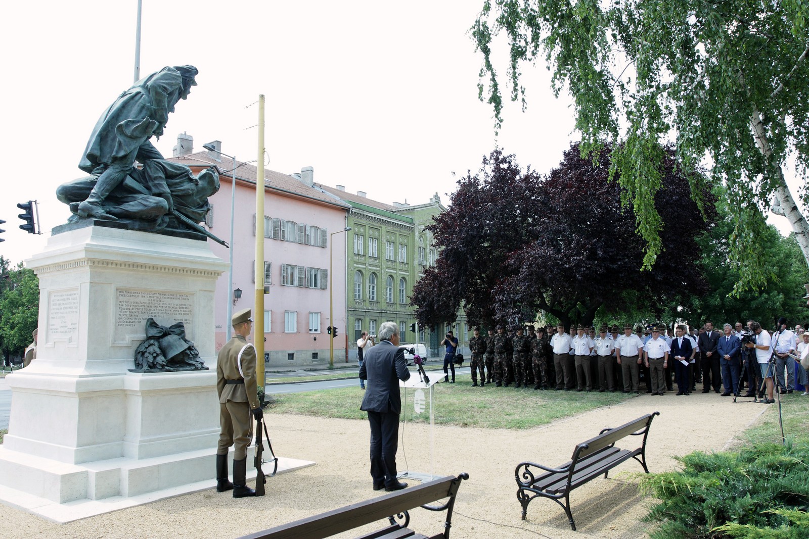 A „69-es előre!” I. világháborús emlékmű újraavatása